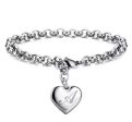 925 Sterling silver Letter heart bracelet Hot on Sale