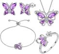 5pcs Butterfly Jewelry Set Online Sale