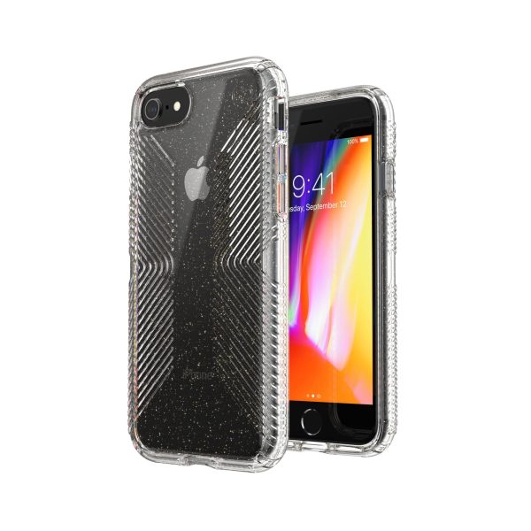 Presidio Perfect-Clear Glitter + Grips iPhone SE (2022 2020)   iPhone 8 Cases Online Sale