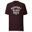 Support Blues Rock Unisex T-Shirt - Available in 4 Colors (S-5XL) Online