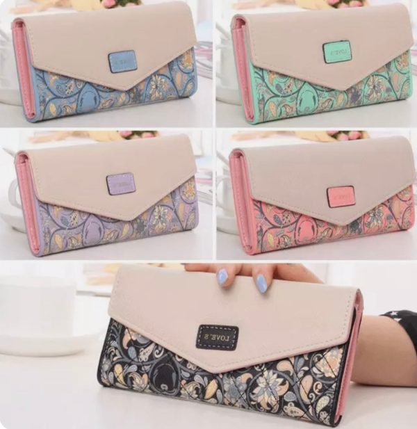 Womens Ladies Wallet Long Purse Envelope Wallet Card Button Clutch Handbag Supply