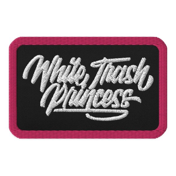 White Trash Embroidered Patch For Sale