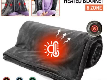 USB Electric Throw Warm Poncho Wrap Blanket Portable Heated Shawl For Sale