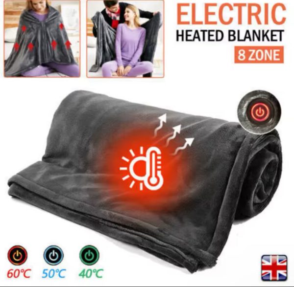 USB Electric Throw Warm Poncho Wrap Blanket Portable Heated Shawl For Sale