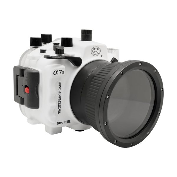 Sony A7 II NG V.2 Series UW camera housing kit with 8  Dome port (Including standard port). White For Discount