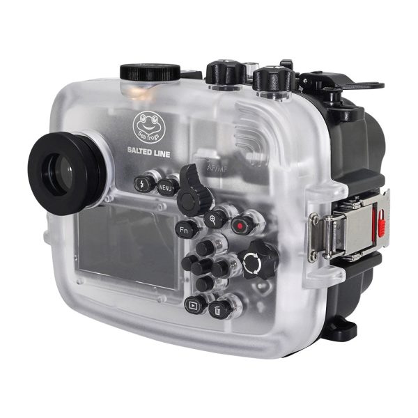 Sea Frogs 60M 195FT Waterproof housing for Sony A6xxx series Salted Line with 8  Dry dome port (Black)   GEN 3 Discount