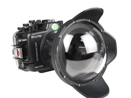 Sony A7 IV NG 40M 130FT Underwater camera housing with 6  Dry Dome Port V.2 (FE16-35mm F2.8 Zoom gear). Online Hot Sale