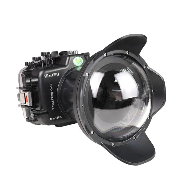 Sony A7 IV NG 40M 130FT Underwater camera housing with 6  Dry Dome Port V.2 (FE16-35mm F2.8 Zoom gear). Online Hot Sale