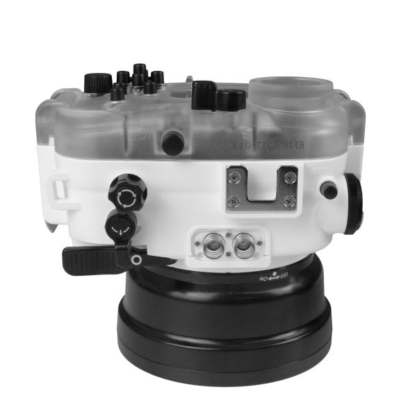 60M 195FT Waterproof housing for Sony RX1xx series Salted Line with 67mm threaded short   Macro port for Sony RX100 VI   VII (White) Supply