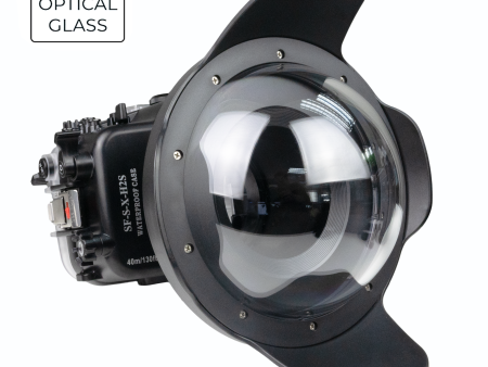 Fujifilm X-H2 X-H2S 40M 130FT Underwater camera housing with 8  Optical Glass Dome Port. XF 18-55mm on Sale