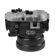 60M 195FT Waterproof housing for Sony RX1xx series Salted Line with Aluminium Pistol Grip & 6  Dry Dome Port (Black) Online Hot Sale