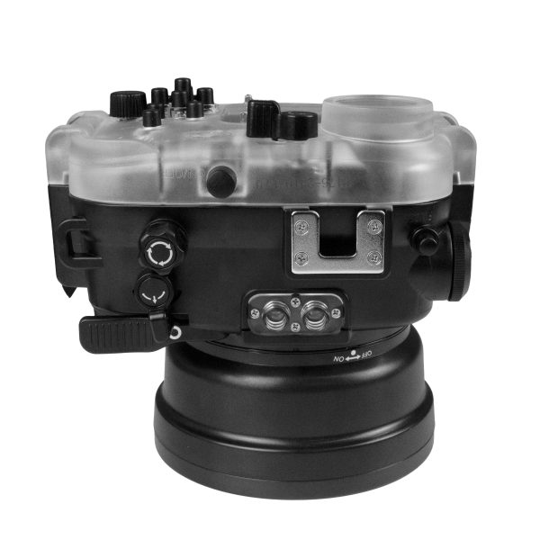 60M 195FT Waterproof housing for Sony RX1xx series Salted Line with Aluminium Pistol Grip & 6  Dry Dome Port (Black) Online Hot Sale