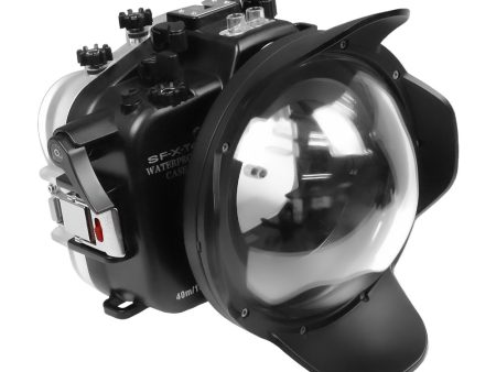 Fujifilm X-T4 40M 130FT Underwater camera housing with 6  Dry Dome Port for XF 16mm Sale