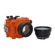 SeaFrogs UW housing for Sony A6xxx series Salted Line with 67mm threaded short   Macro port (Orange)   GEN 3 For Discount