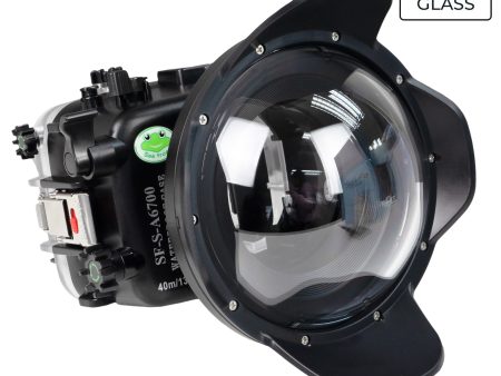 Sony A6700 Sea Frogs 40M 130FT Waterproof housing with 6  Glass Dome port V.7 for Sigma 18-50mm F2.8 DC DN (zoom gear included) Hot on Sale