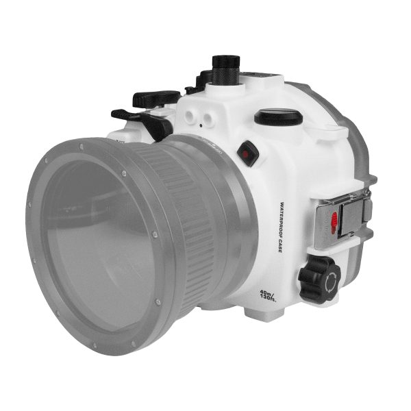 Sony A7 IV Salted Line series 40m 130ft waterproof camera housing with 8  Dome port V.8. White For Sale