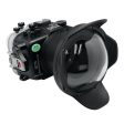 Sony A7C 40M 130FT Waterproof housing with 6  Dome port V.10 (FE16-35 F4 Zoom gear included). Online Sale