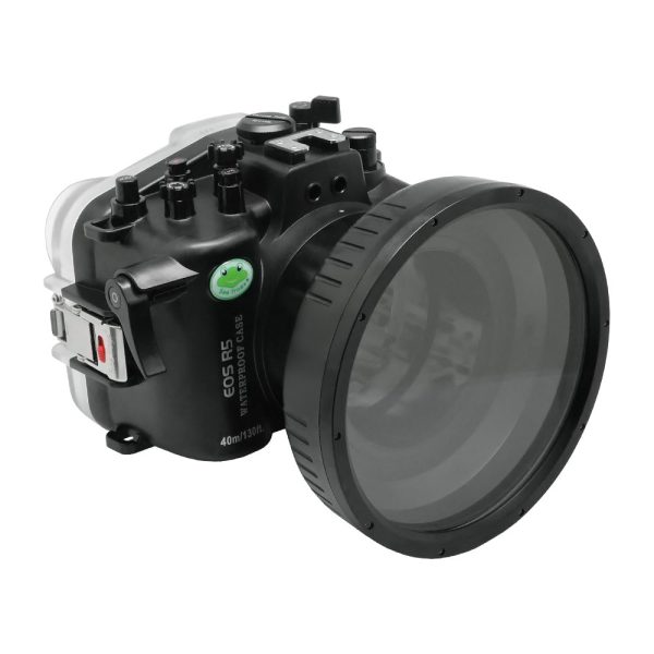 SeaFrogs 40m 130ft Underwater camera housing for Canon EOS R5 with 6  Short Flat Port (RF 14-35mm f 4L) Online Sale