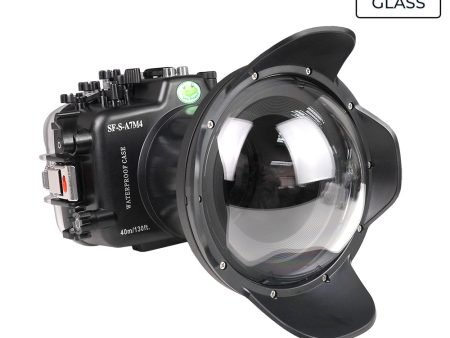 Sony A7 IV NG 40M 130FT Underwater camera housing with 6  Glass Dry Dome Port V.2 (FE16-35mm F2.8 Zoom gear). Online Sale