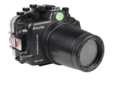 Sony A7 IV NG 40M 130FT Underwater camera housing Including Long Port with 67mm thread (FE90mm Focus gear). on Sale