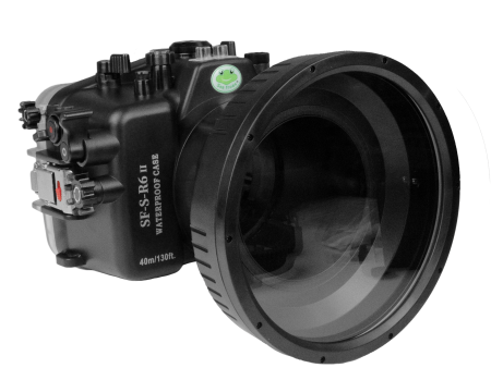 Sea Frogs 40m 130ft Underwater camera housing for Canon EOS R6 Mark II with 6  Short Flat Port (RF 14-35mm f 4L) Fashion