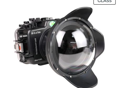 Sony A7 IV NG 40M 130FT UW camera housing with 6  optical glass dome port V.10 (Zoom gear for FE16-35mm F2.8 GM II and FE16-35 F4 included). Supply