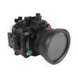 Sony A7R IV PRO 40M 130FT Underwater camera housing with 6  Optical Glass Flat Long Port for SONY FE24-70 F2.8 GM II (and standard port).Black Online Hot Sale